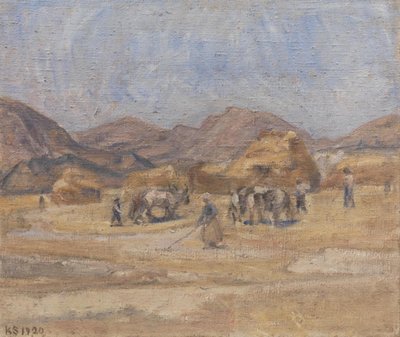 チヴィタ・ダンティーノの脱穀場 作： Karl Schou
