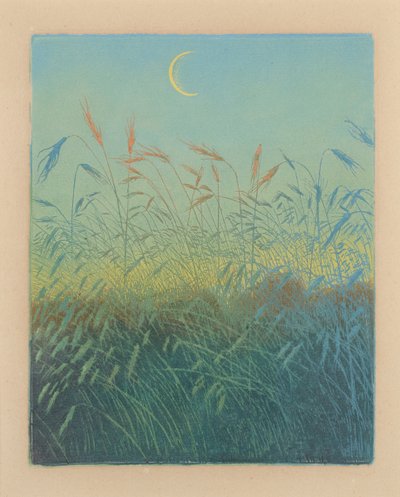 熟したトウモロコシ畑: 夕方 (Ahrendelf am Abend) 作： Karl Wilhelm Arthur Illies