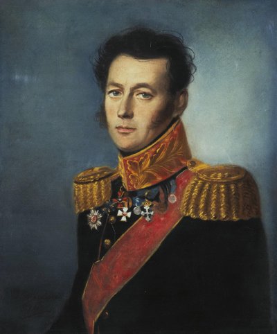 イヴァン・スコベレフ将軍の肖像1778-1849、1826 作： Karl Wilhelm Bardou