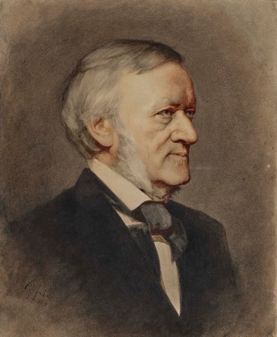 作曲家リヒャルト・ワーグナーの肖像 1813-1883, 1883. 作： Karl Wilhelm Diefenbach