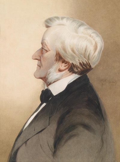 作曲家リチャードワーグナー1813-1883の肖像c。 1913 作： Karl Wilhelm Diefenbach