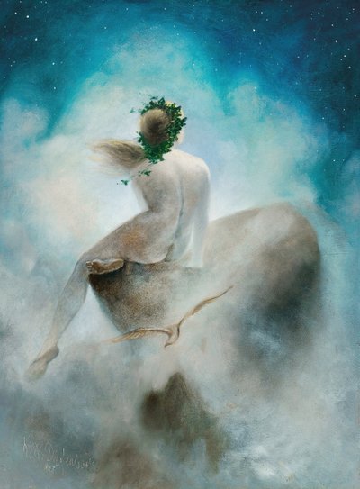 星への質問、1895。 作： Karl Wilhelm Diefenbach