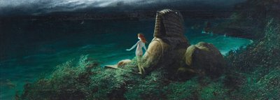 スフィンクスとウンディーネ、1902 年。 作： Karl Wilhelm Diefenbach