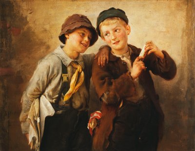 ハーモニカと二人の少年、 作： Karl Witkowski