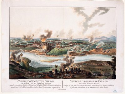 1788年のホーティン包囲戦 - Schuetz, Carl (1745-1800) - 1788 - 銅版画、水彩画 - 36,6x48,3 - 個人蔵 作： Karl von (after) Schutz