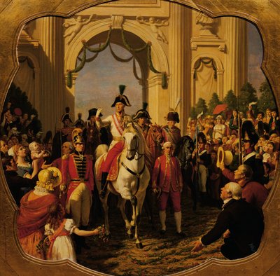 1814 年、オーストリア皇帝フランツ 1 世 (2 世) がウィーンに入国 作： Karl von Blaas