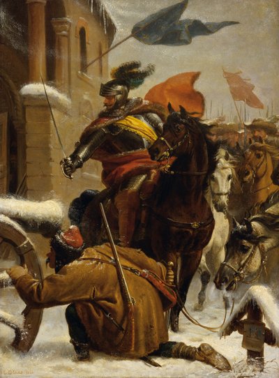 1643年、ヨハン・デ・ヴェルトがトゥットリンゲン近くで襲撃 作： Karl von Blaas