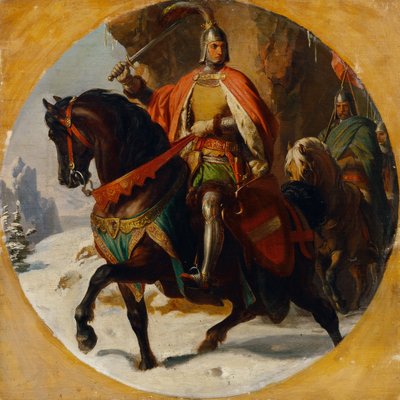 1292年のセミングをめぐるアルブレヒト1世の遠征 作： Karl von Blaas
