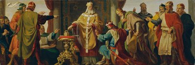 聖人レオポルドは帝国の王冠を拒否します 作： Karl von Blaas