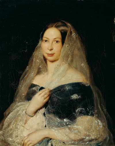 女性の肖像 作： Karl von Jagemann