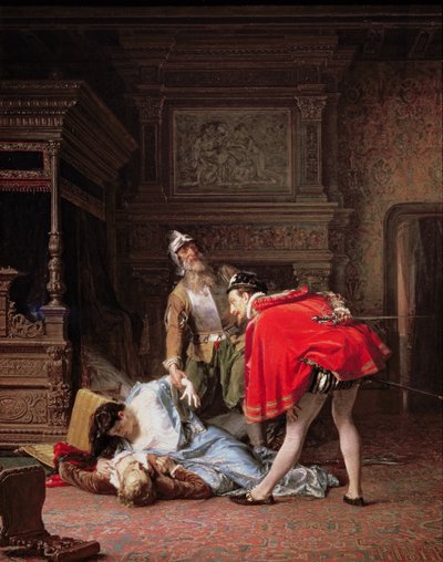 聖バーソロミューの夜、1870年からのシーン 作： Karlis Fridikh Huns