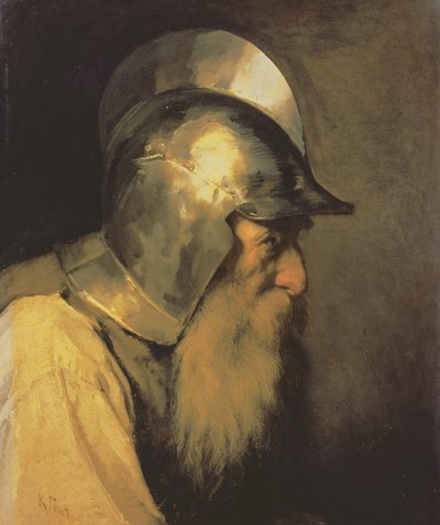 ユグノーの時代の古い戦士、1870 作： Karlis Fridikh Huns