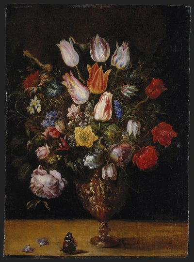 花瓶の花 作： Kasper or Gaspar van den Hoecke