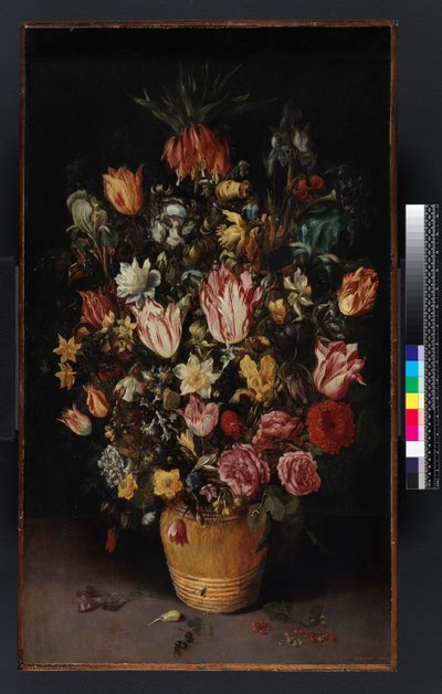 花の桶、1614 作： Kasper or Gaspar van den Hoecke