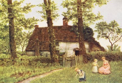 サリーのコテージ（カラーリトグラフ） 作： Kate (after) Greenaway