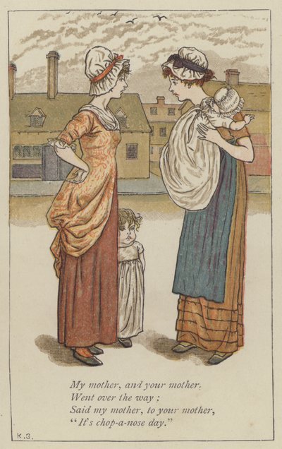 私の母、そしてあなたの母（カラーリトグラフ 作： Kate (after) Greenaway