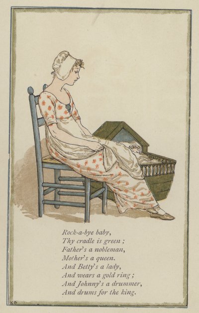 Rock-a-bye baby（カラーリトグラフ 作： Kate (after) Greenaway