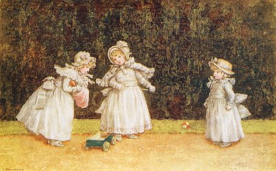 小さなゴーカート（カラーリトグラフ） 作： Kate (after) Greenaway