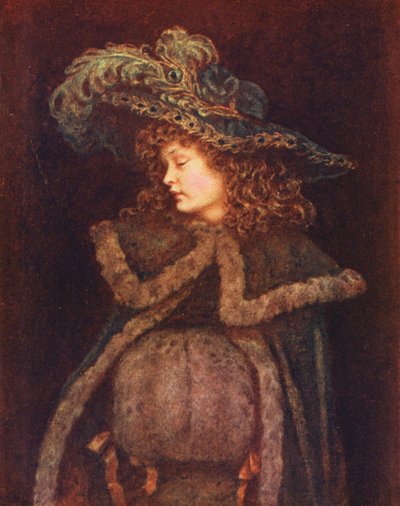 孔雀娘（カラーリトグラフ） 作： Kate (after) Greenaway