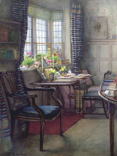 小屋の食器棚、ブレイ、バークシャー、1890年頃 作： Kate Barnard
