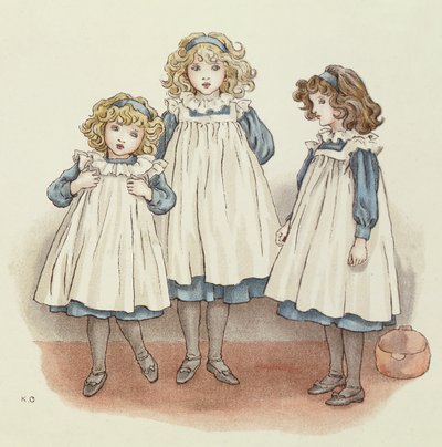 しかし、フリンダースの足は寒かった、1900年4月のBabys Book of Tunes 作： Kate Greenaway