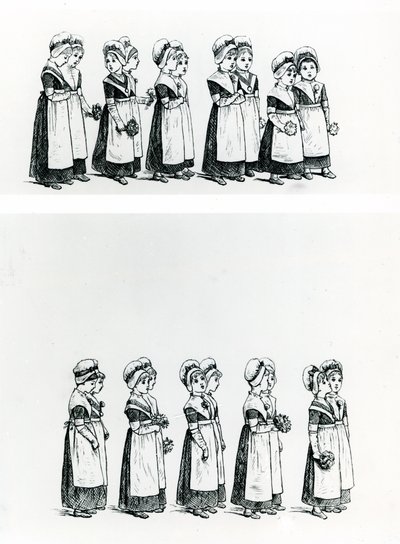 Charity children, c.1880 (in engraving) 作： Kate Greenaway