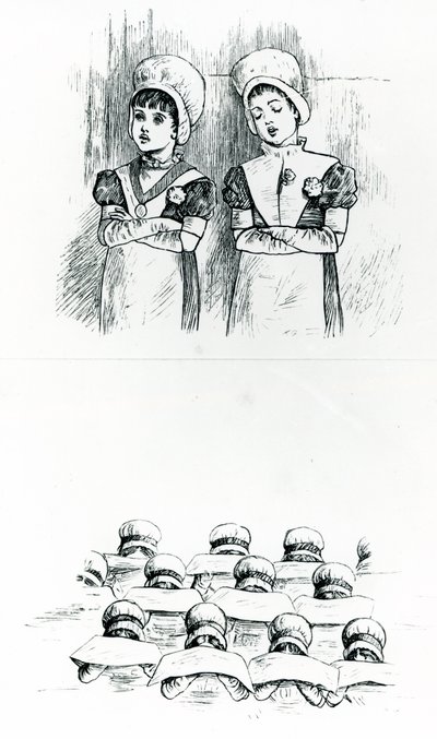 Charity children, c.1880 (in engraving) 作： Kate Greenaway