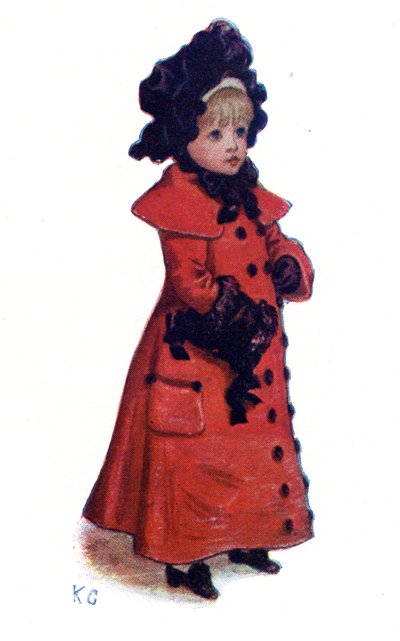 ケイト・グリーナウェイの「クリスマスカード」。 作： Kate Greenaway