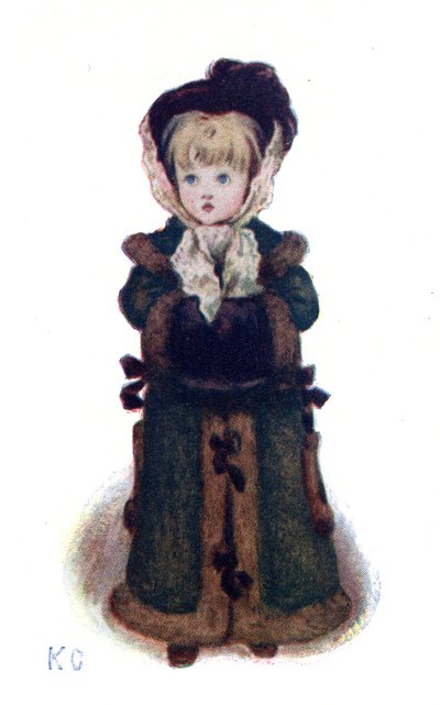 ケイト・グリーナウェイの「クリスマスカード」。 作： Kate Greenaway