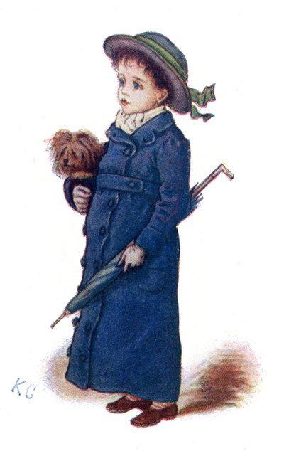 ケイト・グリーナウェイの「クリスマスカード」。 作： Kate Greenaway