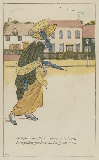 ダフィー・ダウン・ディリーが町にやってきた 作： Kate Greenaway