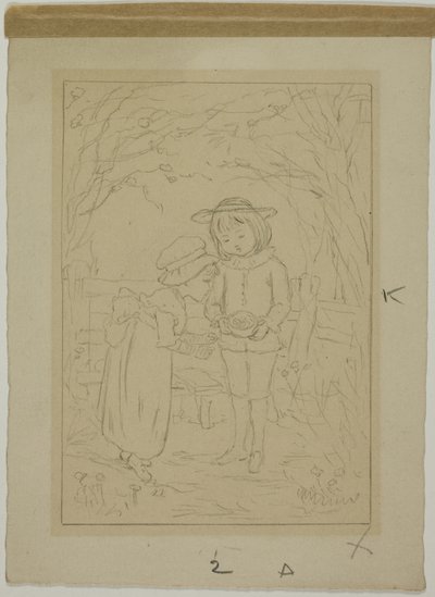 鳥の巣の発見 作： Kate Greenaway