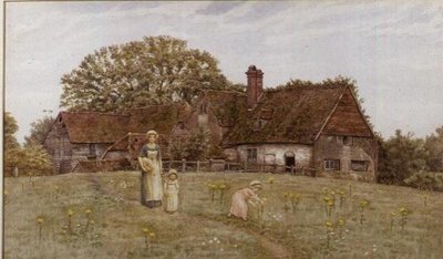 春の花を集めて 作： Kate Greenaway