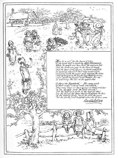 ホームビューティ」。イラスト：ケイト・グリーナウェイ 作： Kate Greenaway