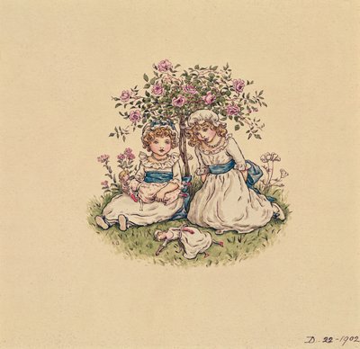 聖バレンタインデー1902のイラスト（紙にトイレ） 作： Kate Greenaway
