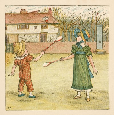 シャトルコックを再生 作： Kate Greenaway