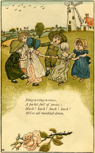ケイト・グリーナウェイ著「Ring-a-ring-a-roses 作： Kate Greenaway