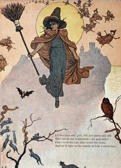 邪悪な魔女と動物の安息日 作： Kate Greenaway