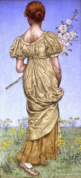 春、ブロッサム（水彩 作： Kate Greenaway