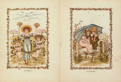 19世紀の春と夏 作： Kate Greenaway
