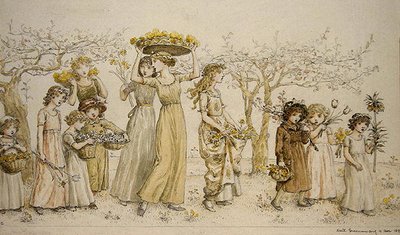 スプリングタイム 作： Kate Greenaway