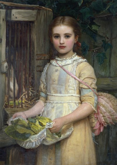 ウサギの餌やり 作： Kate Perugini