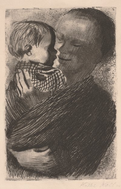 子供を抱く母 作： Käthe Kollwitz