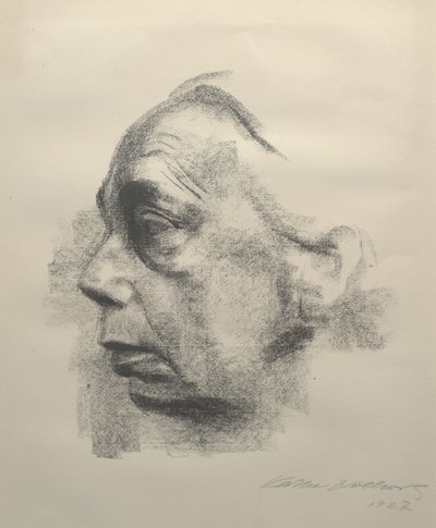 自画像、1927 作： Käthe Kollwitz