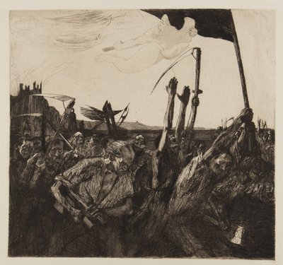蜂起、1899年 作： Käthe Kollwitz