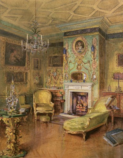 黄色い部屋、オランダの家、ロンドン（アラビア語のガムとボディカラー） 作： Katherine Montagu Wyatt