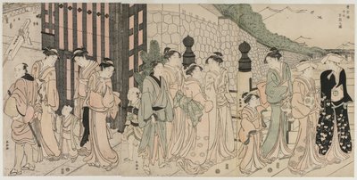 常盤橋の千秋一万年 作： Katsukawa Shuncho