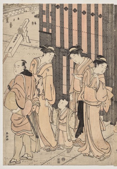 常盤橋の千秋一万年 作： Katsukawa Shuncho
