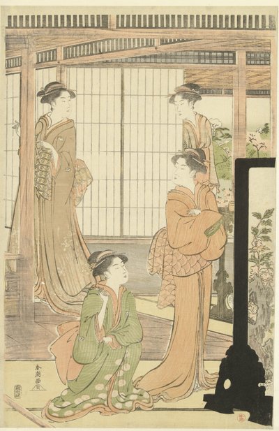 ドールパーティーの準備 作： Katsukawa Shuncho