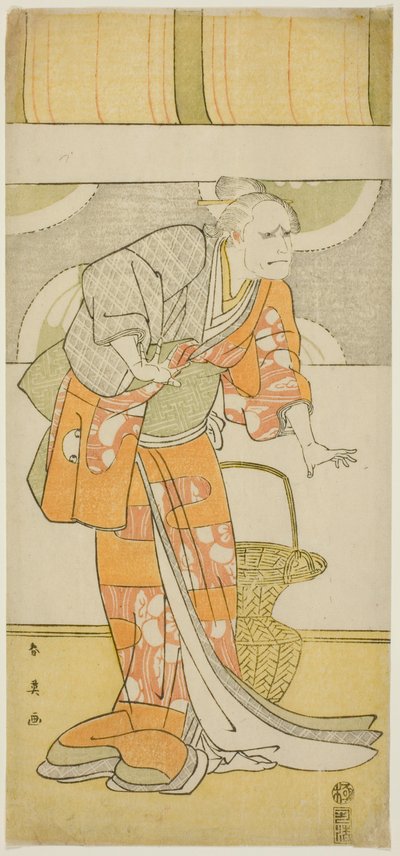 源平柱暦』八条役 二代目嵐龍蔵 作： Katsukawa Shun